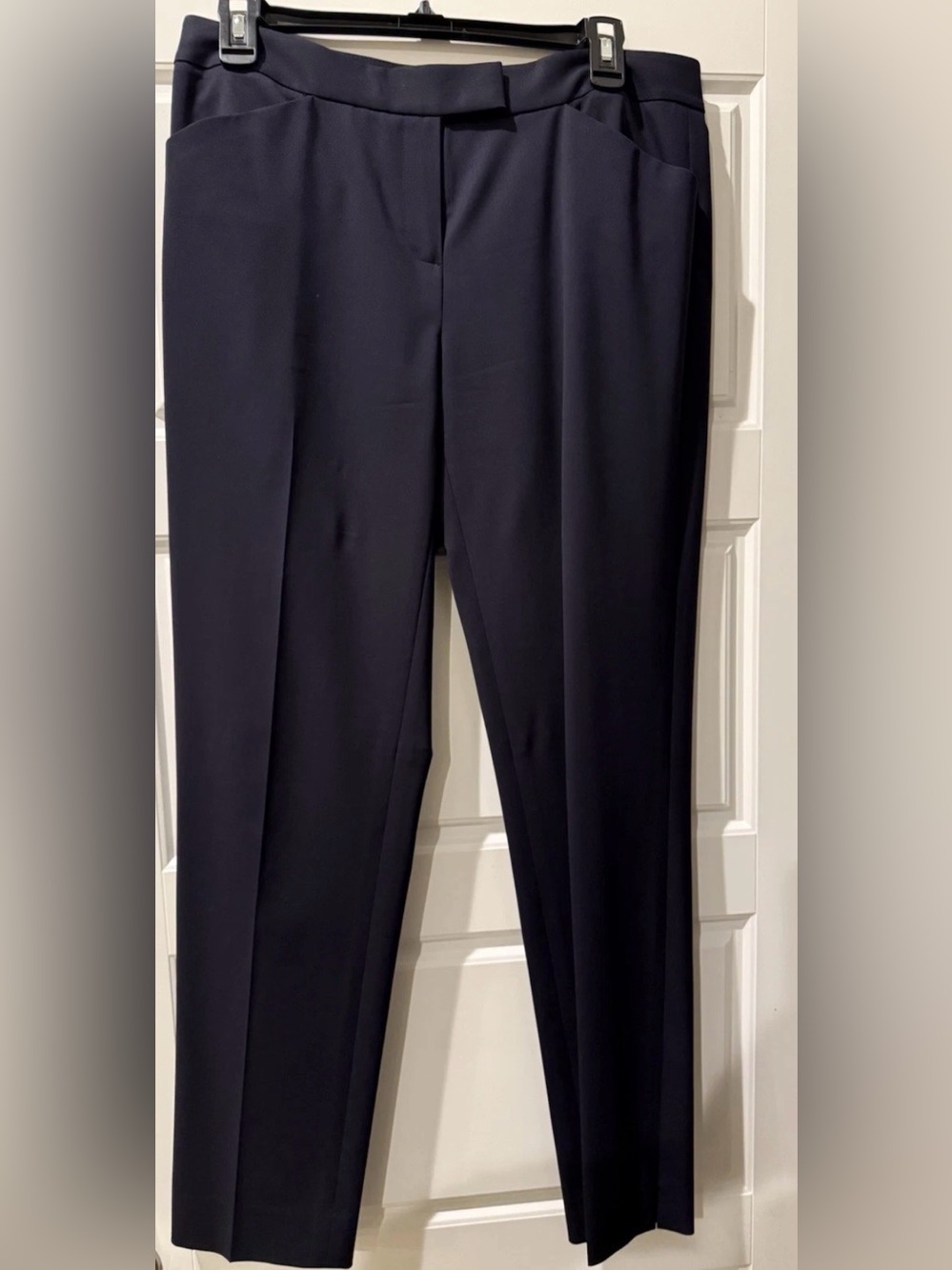 Lafayette 148 New York Irving Virgin Wool Pants- Navy Women's Size 4